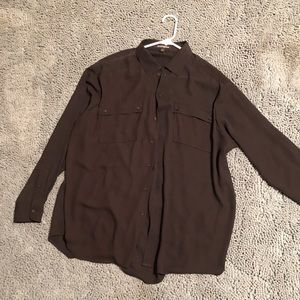 Black Express Button Down Shirt